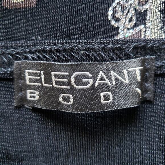Elegant Body Floral Geo Embroidered Blouse Retro Chic Glam Artsy Indie Sleaze - Picture 9 of 10